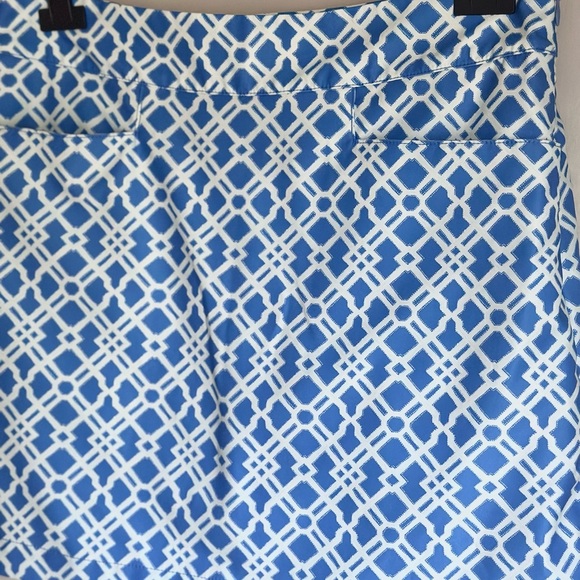 Vineyard Vines Performance Skort Skirt Women’s Blue Printed Skort Size 4 - Picture 2 of 8